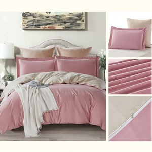 Постельное белье "Karteks" однотонный комбинированный SK-001 Сатин (Евро)