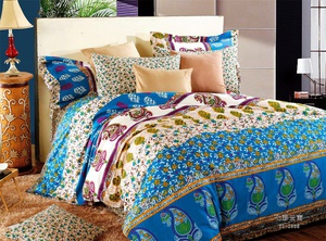 Постельное белье Valtery C-132, Сатин печатный, Семейный