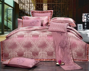 Постельное белье "Valtery" 220-128 жаккард тканный с вышивкой (Дуэт (Семейный)