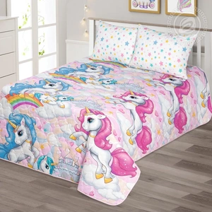 Покрывало детское АртПостель Карусельки стеганое Поплин, 150*215