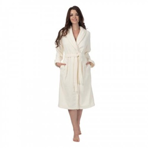 Халат женский махровый "Cleanelly" Comodo цвет молочный (размер 44)
