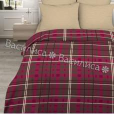 Постельное белье "Василиса" Шотландка Бязь (Дуэт (Семейный))