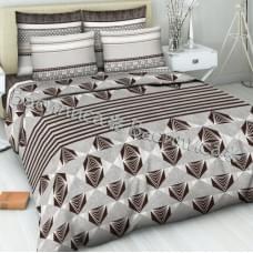 Постельное белье "Василиса" Кофейный аромат Бязь (Евро)