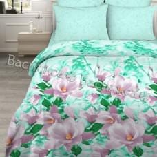 Постельное белье "Василиса" Цветущая магнолия Бязь (Дуэт (Семейный))