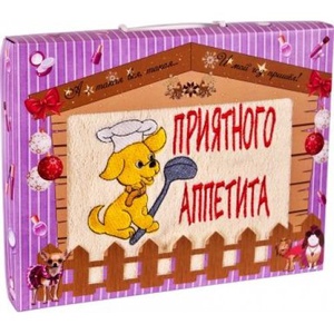 Подарочный набор полотенец "Дино-текс" Приятного аппетита (40*70см.-1шт.)