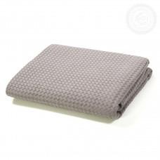 Полотенце вафельное банное "АртПостель" серое (70*140-1шт.)