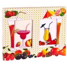 Набор вафельных полотенец "Дино-текс" Коктейли (50*60-2шт.)
