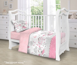 Постельное белье детское Valtery Звездная ночь, Поплин, 1-спальный