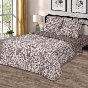 Постельное белье "АртПостель" Шик Бязь с простынью на резинке (2-спальный)