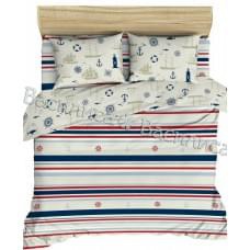 Постельное белье "Василиса" Морской вояж Бязь (1,5-спальный)