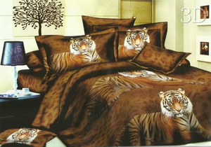 Постельное белье Valtery SF-03, Полисатин 3D, Семейный