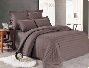 Постельное белье "Valtery" OD-53 страйп-сатин (Евро)