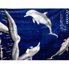 Плед "Орленок" Дельфины акрил (200*240 см.)