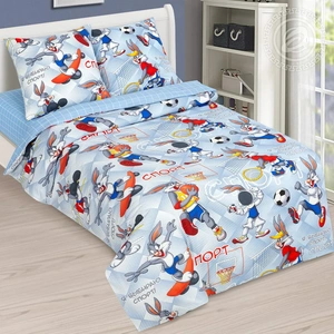 Постельное белье детское АртПостель Веселые старты Поплин, 1.5-спальное