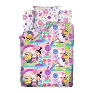 Постельное белье "ПромТоргСервис" Детский Миньоны Радужный мир Бязь (1,5-спальный)