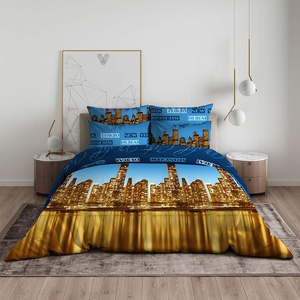 Постельное белье "Василиса" Ночной город 2 Бязь (Евро)