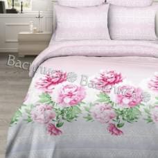 Постельное белье "Василиса" Пионовый бархат Бязь (Дуэт (Семейный))