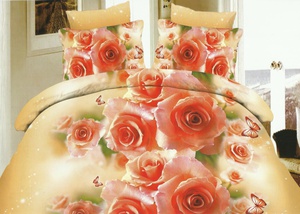 Постельное белье Valtery SF-14, Полисатин 3D, Семейный