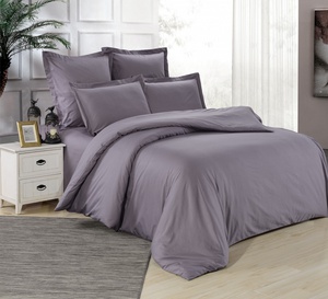 Постельное белье Valtery LS-19, Cатин однотонный, 2-спальный