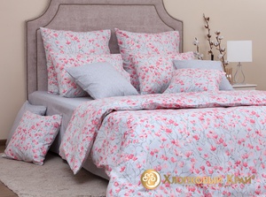 Постельное белье "Хлопковый Край" Элла грей Бязь-люкс (2-спальный)