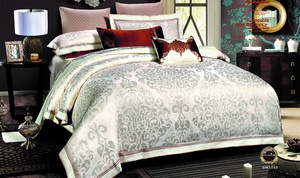 Постельное белье "Valtery" L-40 жаккард шелковый (Евро)