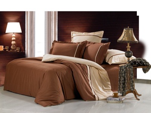 Постельное белье "Valtery" OD-13 сатин однотонный (Евро)