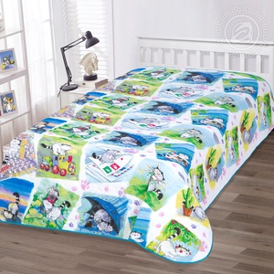 Покрывало "АртПостель" стеганое Мурзик Поплин (150*215см.)