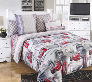 Постельное белье "Текс-Дизайн" Лондон Перкаль (Дуэт (Семейный)