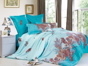 Постельное белье Сайлид B-140, Сатин печатный, Евростандарт