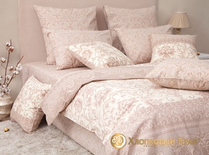 Постельное белье "Хлопковый Край" Венеция какао Бязь-люкс с наволочками 50/70 (1,5-спальный)