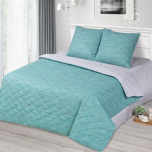Постельное белье "АртПостель" Колорит бирюза Зима-Лето Бязь (Евро)