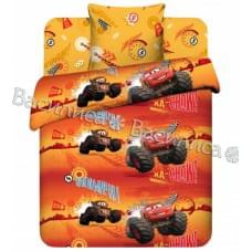 Постельное белье "Василек" Детский Молния Маккуин Бязь (1,5-спальный)