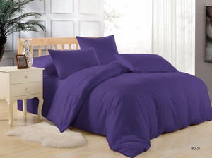 Постельное белье Valtery MO-38, Софткоттон однотонный, Семейный