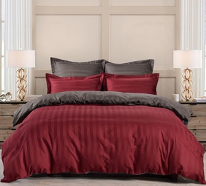 Постельное белье Valtery OD-58, Страйп-сатин, Семейный