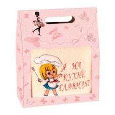 Подарочный набор полотенец "Дино-текс" Я на кухне главная (40*70см.-1шт.)