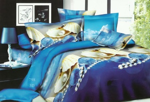 Постельное белье Valtery SF-22, Полисатин 3D, Семейный
