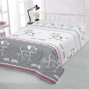 Покрывало АртПостель Четыре лапы стеганое Бязь, 150*215