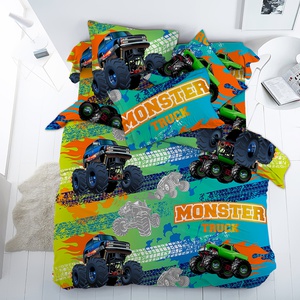 Постельное белье детское Valtery Монстр трак, Поплин, 1.5-спальный