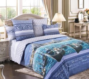 Постельное белье "Текс-Дизайн" Венеция фиолетовый Перкаль (1,5-спальный)