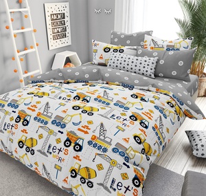 Постельное белье детское Valtery Юный строитель, Поплин, 1.5-спальный