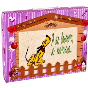 Подарочный набор полотенец "Дино-текс" Я не вою, я пою (40*70см.-1шт.)