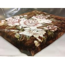 Плед "Орленок" Веник коричневый акрил (200*240 см.)