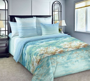 Постельное белье "Текс-Дизайн" Летний пейзаж Перкаль (Евро)