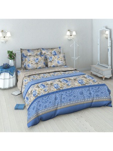 Постельное белье "Василиса" Кружевной стиль Бязь (Евро)