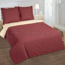 Постельное белье "АртПостель" Радуга каштан Поплин (Евро)