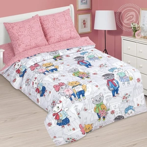 Постельное белье детское АртПостель Китти Поплин, 1.5-спальное