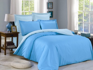 Постельное белье Valtery LS-44, Cатин однотонный, Евростандарт