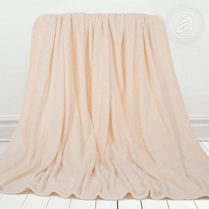 Плед флисовый "АртПостель" Роскошь цвет Шампань (220*200см.)