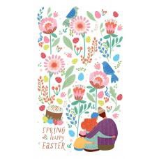 Полотенце вафельное "НордТекс" Солнечный дом Семья (40*70-1шт.)