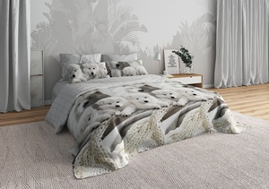 Постельное белье Valtery BR-58, Самоеды, Бязь, Семейный